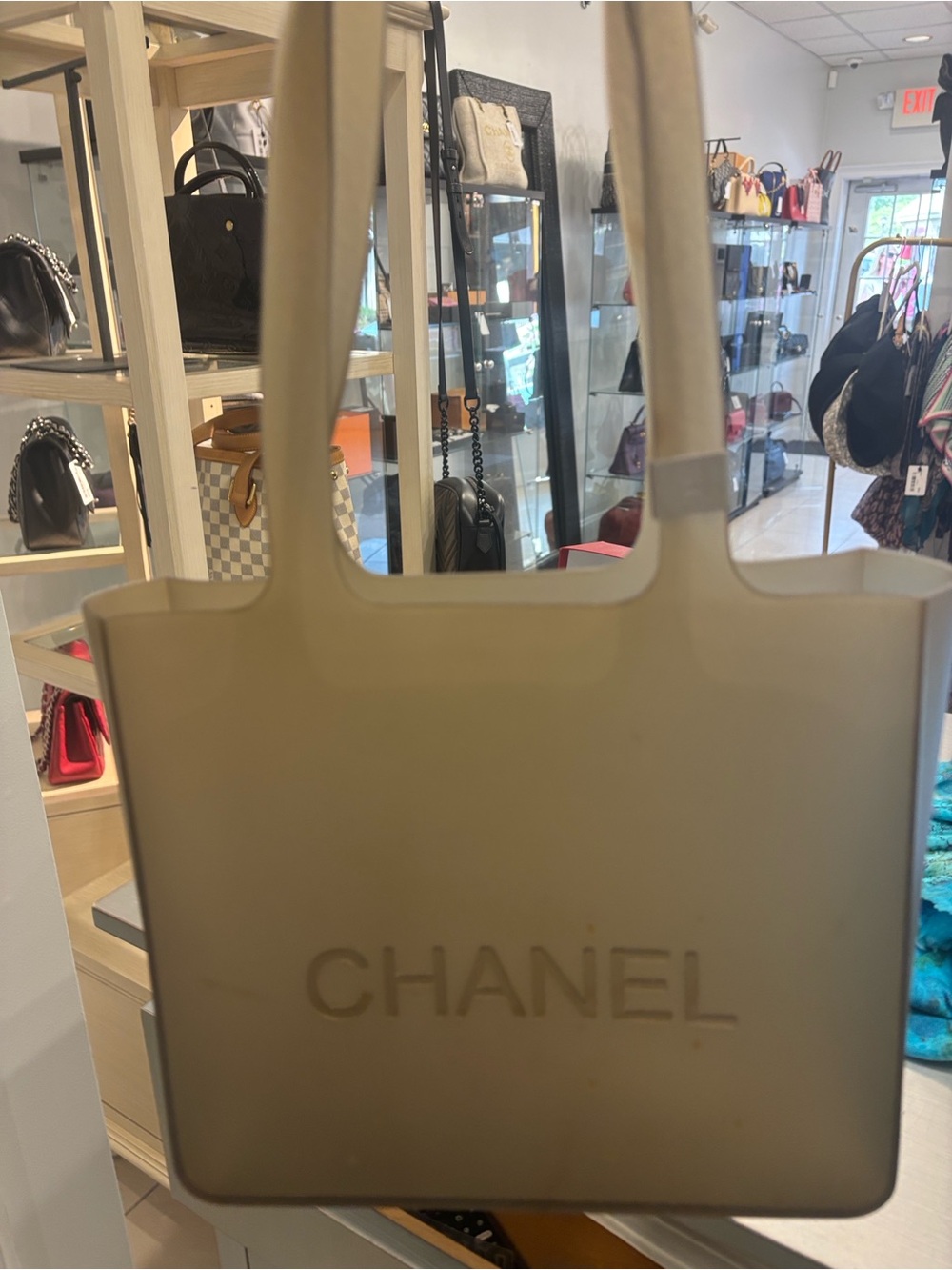 CHANEL Beige JeLlY Bag - Chic Everyday Carry 🥹